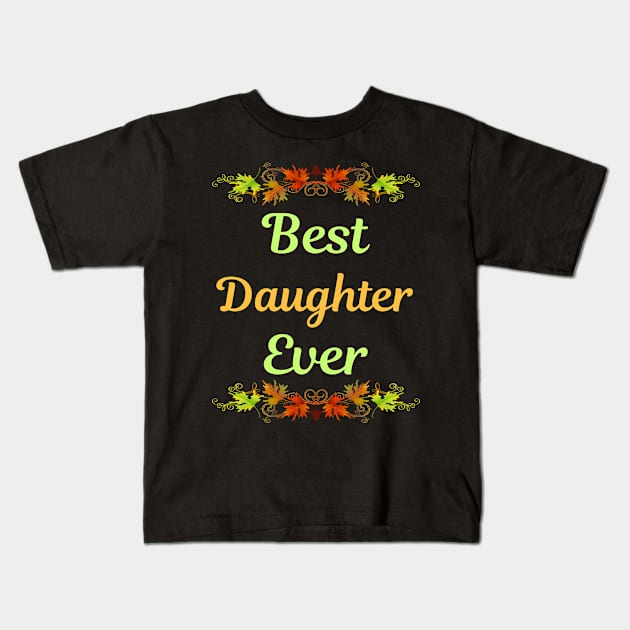 Family Leaf 2 Daughter Kids T-Shirt by blakelan128